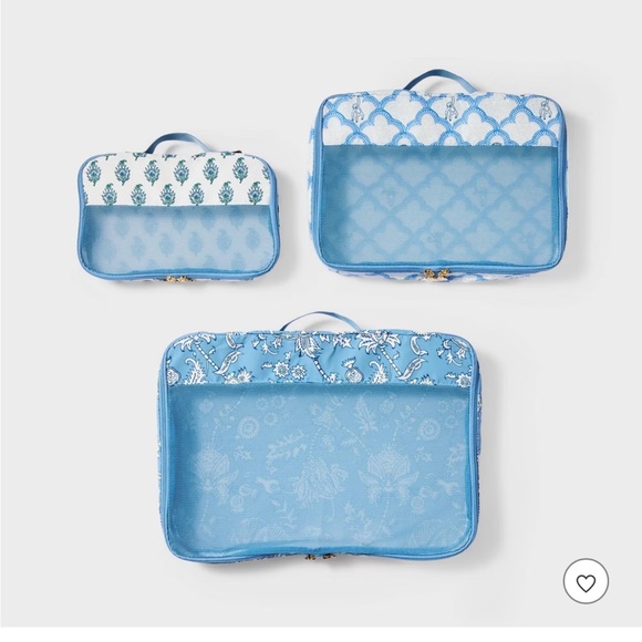Roller Rabbit Accessories - 3pc Packing Cube Set Blue - Roller Rabbit x Target